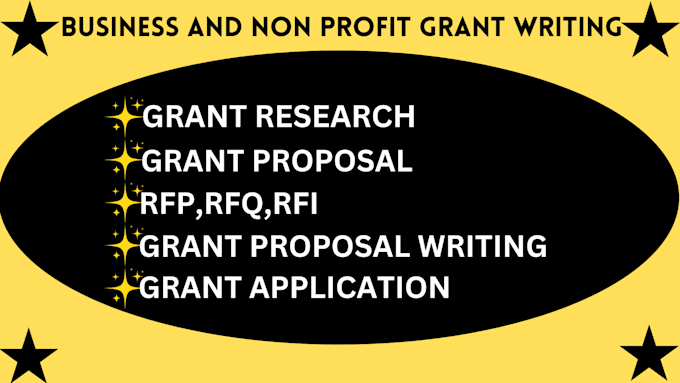 Gig Preview - Grant research, grant writing, application, submission, apply for business grant