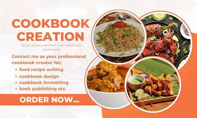 Bestseller - book writer cookbook ghost writer  kid food recipe book creation cookbook design