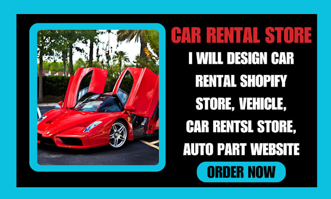 Bestseller - design car rental shopify store, vehicle, car rental store, auto part website,