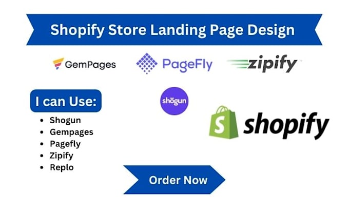 Gig Preview - Do highly converting landing page design with pagefly, shogun and gempages