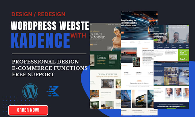 Gig Preview - Redesign wordpress website with kadence, kadence blocks, kadence pro