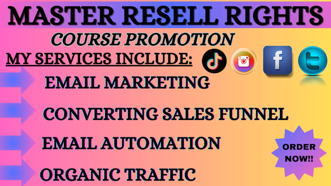 Gig Preview - Makeup email marketing to upgrade master resell right course for passive income