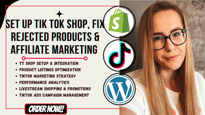 Gig Preview - Setup your tik tok shop dropshipping with hunting, affiliate outreach, VA