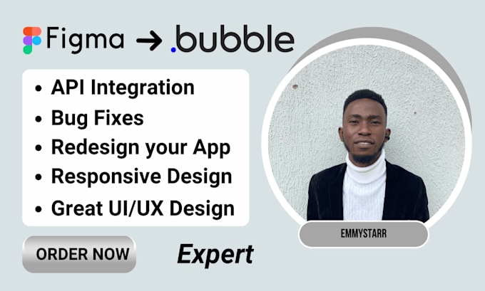 Gig Preview - Build bubble io bubble app bubble mvp bubble developer figma to bubble io saas