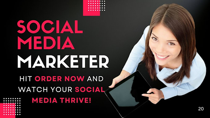 Gig Preview - Be your facebook, instagram, tiktok social media marketing, and content creator