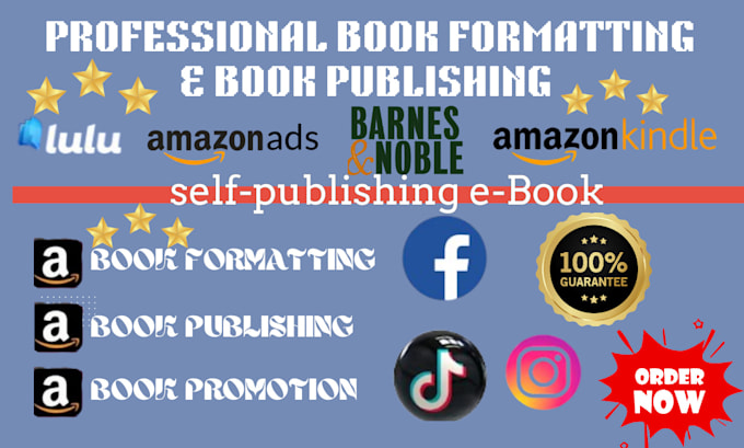 Gig Preview - Do book formatting for amazon kindle book publishing, kdp formatting, kdp ads