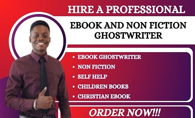 Gig Preview - Ghostwrite non fiction ebook, christian book, children book, self help, journals