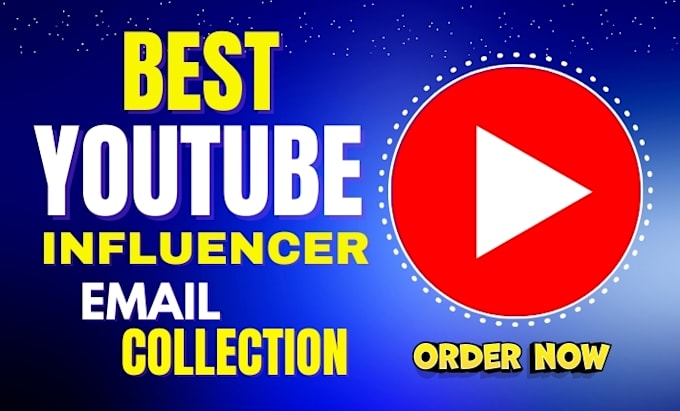 Gig Preview - Collect valid email leads from youtube influencers