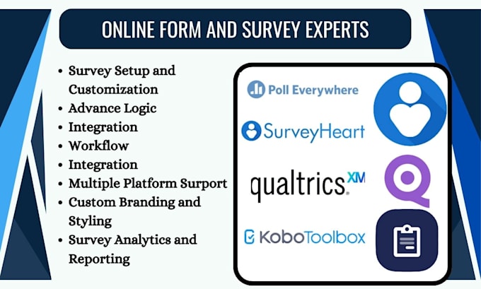 Gig Preview - Do qualtrics surveyheart poll everywhere kobotoolbox forminator qzzr loopsurvey