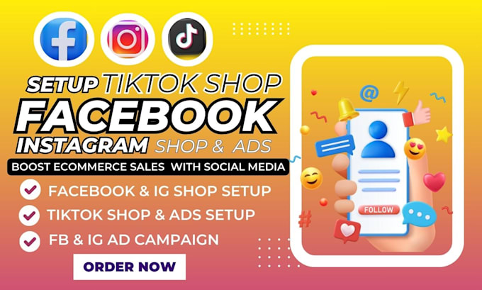 Gig Preview - Setup tiktok shop, tiktok ads, facebooks shop, to boost shopify marketing