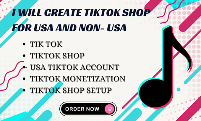 Gig Preview - Setup tiktok shop,usa tiktokshop usa tiktok shop for non usa