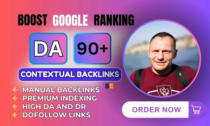 Gig Preview - Do SEO backlinks high authority manual link building service for google ranking