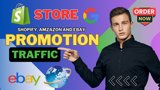 Gig Preview - Boost and trigger shopify store ebay store amazon store with goggle ads