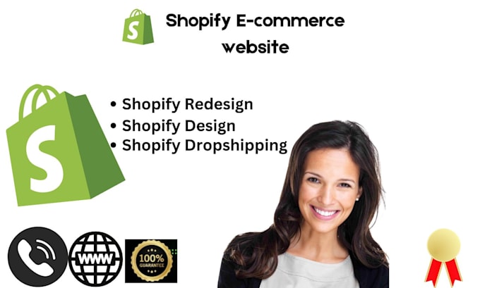 Gig Preview - Do shopify store design,redesign shopify store, dropshipping