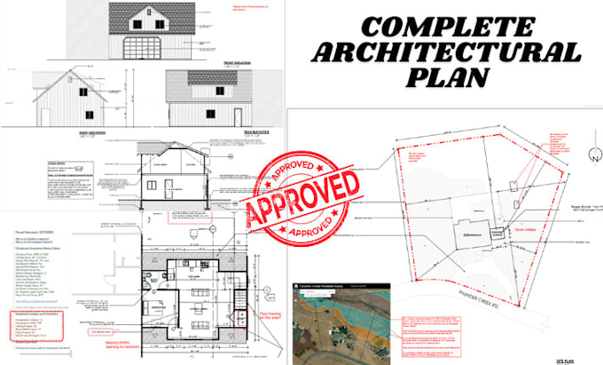 Bestseller - do architecture stamp blueprint floor plan mep city permit site plan permit