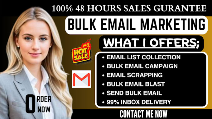 Bestseller - send 800million usa or uk bulk email marketing, email blast, scrapping, campaign