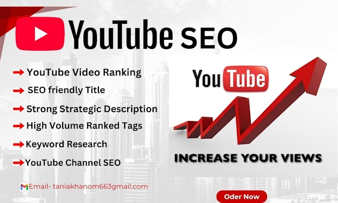 Gig Preview - Seo your videos to ranking oh youtube