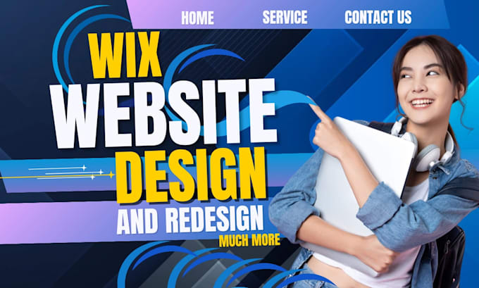 Gig Preview - Wix website design, redesign wix website and wix development wix online store