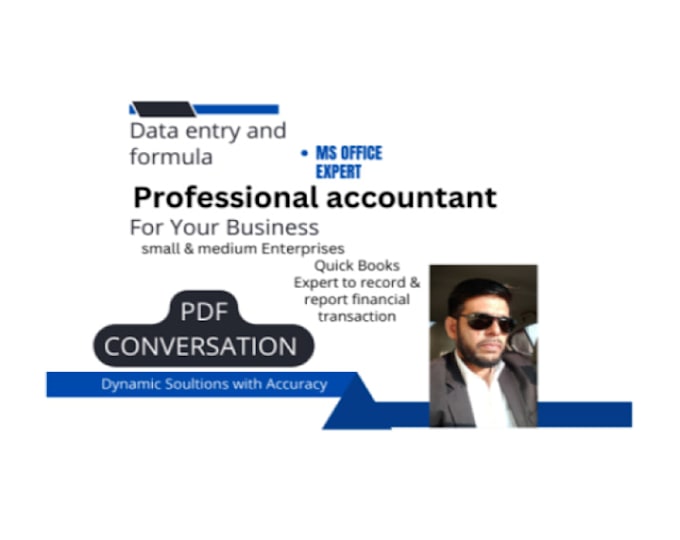 Gig Preview - Do data entry reporting financial transactions in quick book