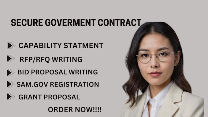 Gig Preview - Win government contracts, rfp secure nonprofit grants, business plans bid tender