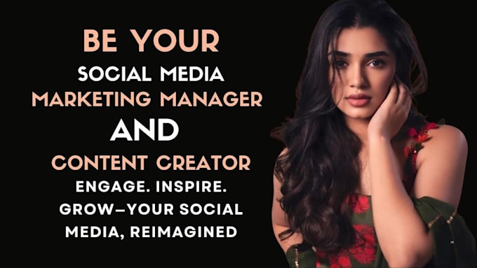 Gig Preview - Be your social media manager social media strategy marketing and content creator