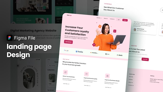 Gig Preview - Do professional figma landing page UI design