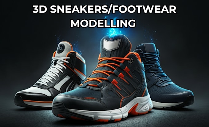 Gig Preview - Do 3d sneakers animation, 3d shoe model, 3d footwear design, 3d rendering