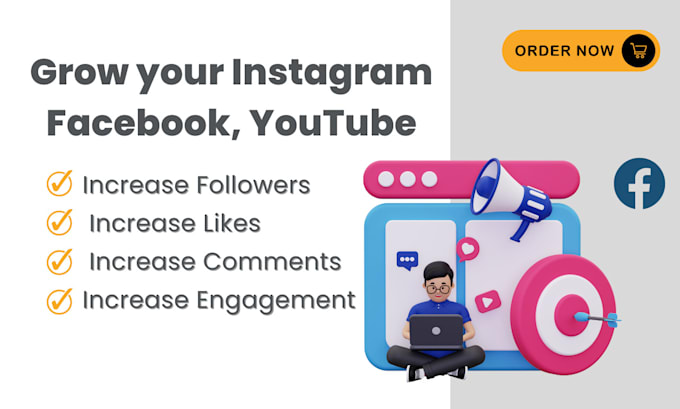 Bestseller - grow your instagram, facebook, youtube, and twitter