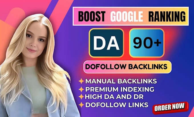 Gig Preview - Seo backlinks high da authority dofollow contextual link building service