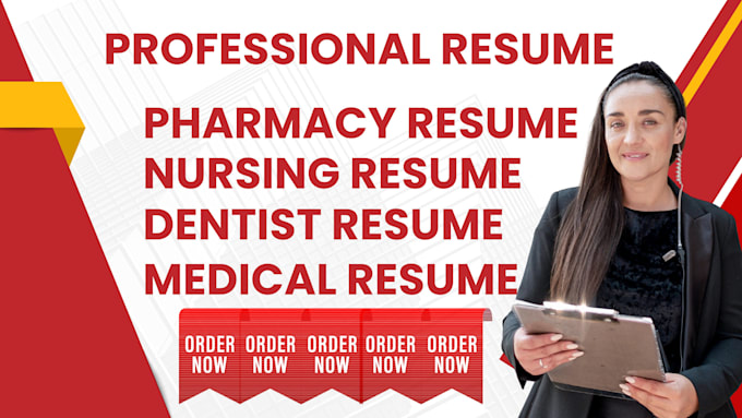 Gig Preview - Write professional ats medical coder cv doctor nursing healthcare resume writing