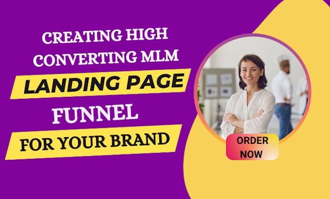 Gig Preview - Build your mlm sales funnel gohighlevel clickfunnel landing page