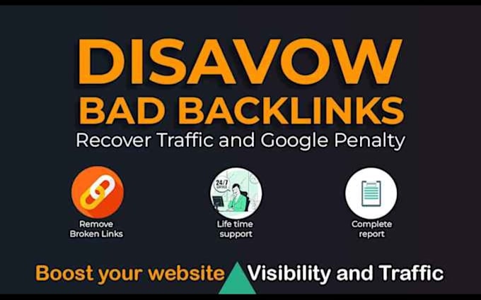 Gig Preview - Remove toxic backlinks and fix your website SEO for better ranking