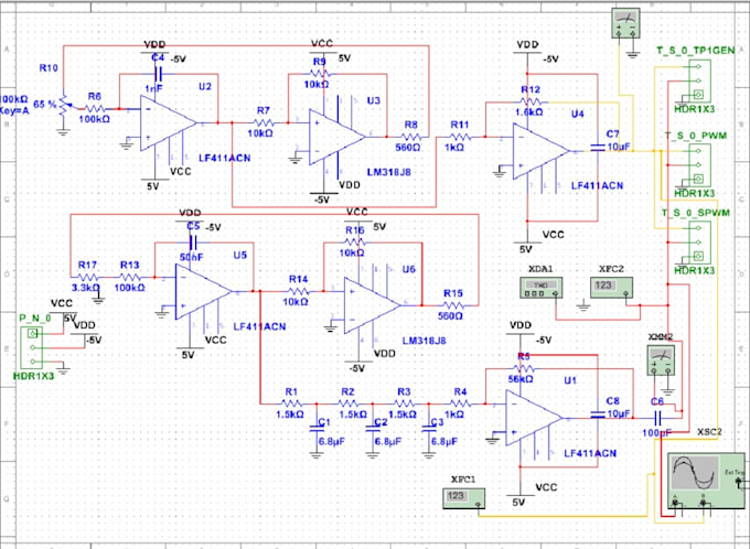 Gig Preview - Design electronics circuit simulations on multisim, proteus, matlab