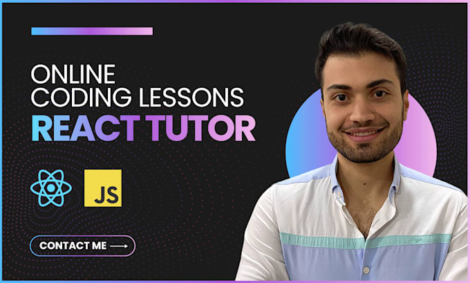 Gig Preview - Tutor teach and help you learn javascript and react js