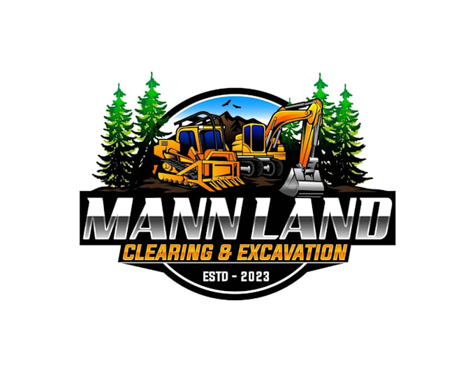 Gig Preview - Design awesome land clearing and excavation logo with vector file