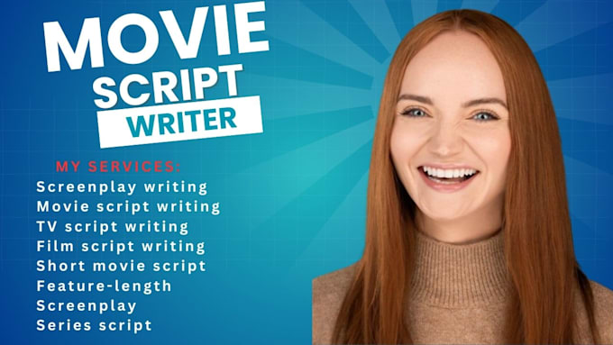 Gig Preview - Do movie script writing screenplay scriptwriting tv script screenwriting scripts