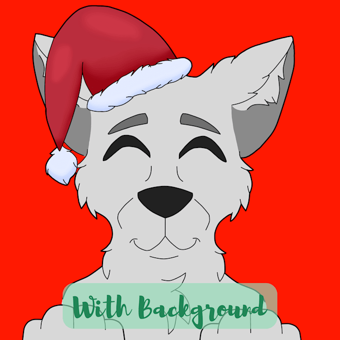 Gig Preview - Draw your fursona with a christmas hat