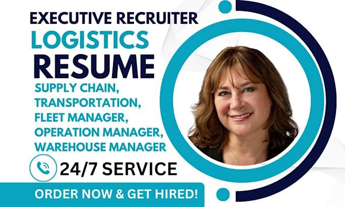 Gig Preview - Write supply chain, logistics, transportation operation warehouse manager resume