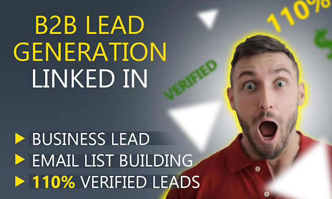 Gig Preview - Do b2b lead generation and find valid emails from linkedin