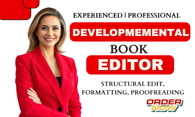 Gig Preview - Be your developmental book editor, structural edit, proofreading and formatting