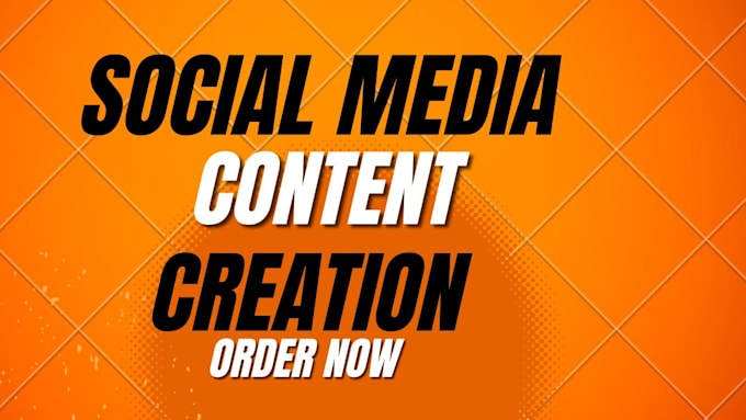 Gig Preview - Be your social media content creator and manager for all platforms