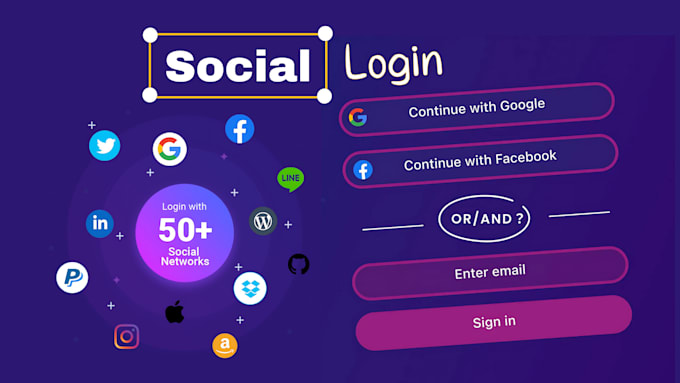 Gig Preview - Integrate oauth for google and facebook login all social login