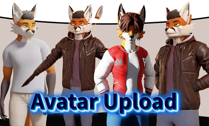 Gig Preview - Upload furry vrchat avatar, vr world, edit vrchat unity avatar,  protogen,