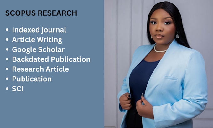 Gig Preview - Write and publish articles in scopus indexed journal