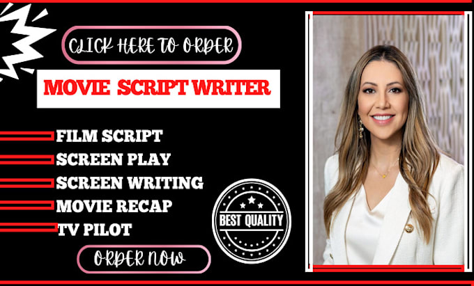 Gig Preview - Be your screenwriter for screenplay, scriptwriting, movie script, feature film