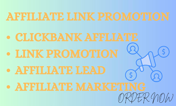 Gig Preview - Do clickbank affiliate link promotion affiliate marketing affiliate strategy