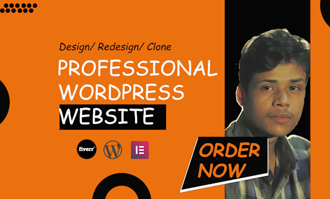 Gig Preview - Design a professional wordpress website or  redesign website