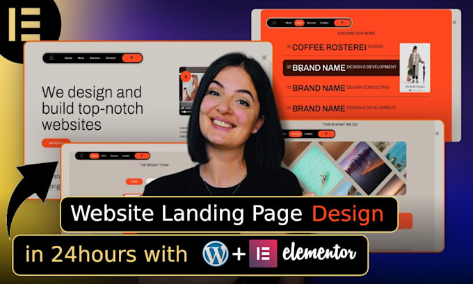 Gig Preview - Elementor landing page wordpress landing page website page design elementor pro