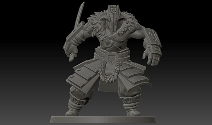 Gig Preview - Do custom 3d printable figurine 3d toy action figure  with zbrush for printing