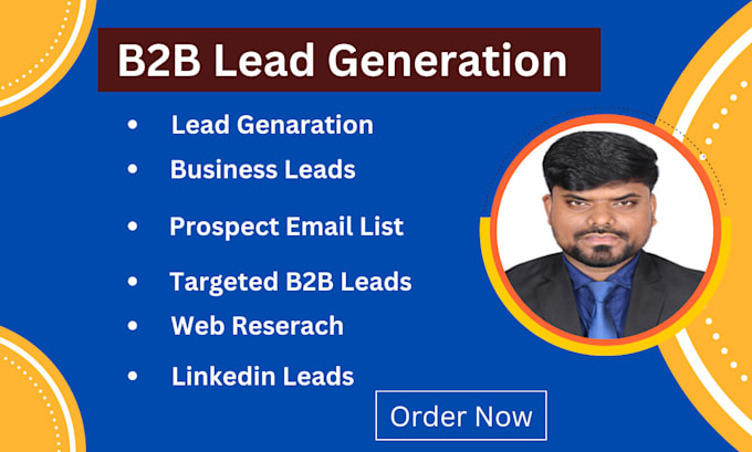 Bestseller - provide b2b lead generation with web research for any kind of industry